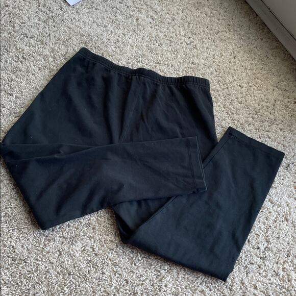 J. Jill Pima Cotton Capri Black Leggings Size M - Picture 4 of 4